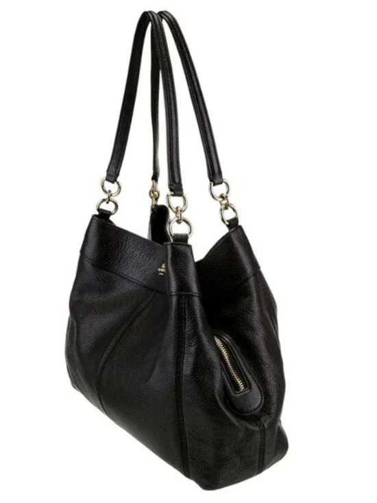 Euc Coach Lexy Black Suede & Leather Shoulder Bag - Picture 4 of 17